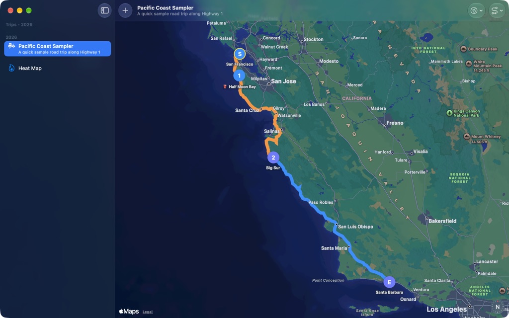 CalTripper on Mac, screenshot 5